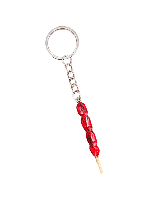 Red Hotdog Keychain